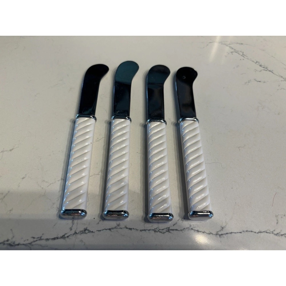 Nilsjohan Zig Zag Cheese/Butter Spreader Set Of 4
